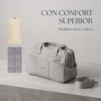Bolso Transportín Vintage de Algodón Acolchado con Base Rígida | CloudTote
