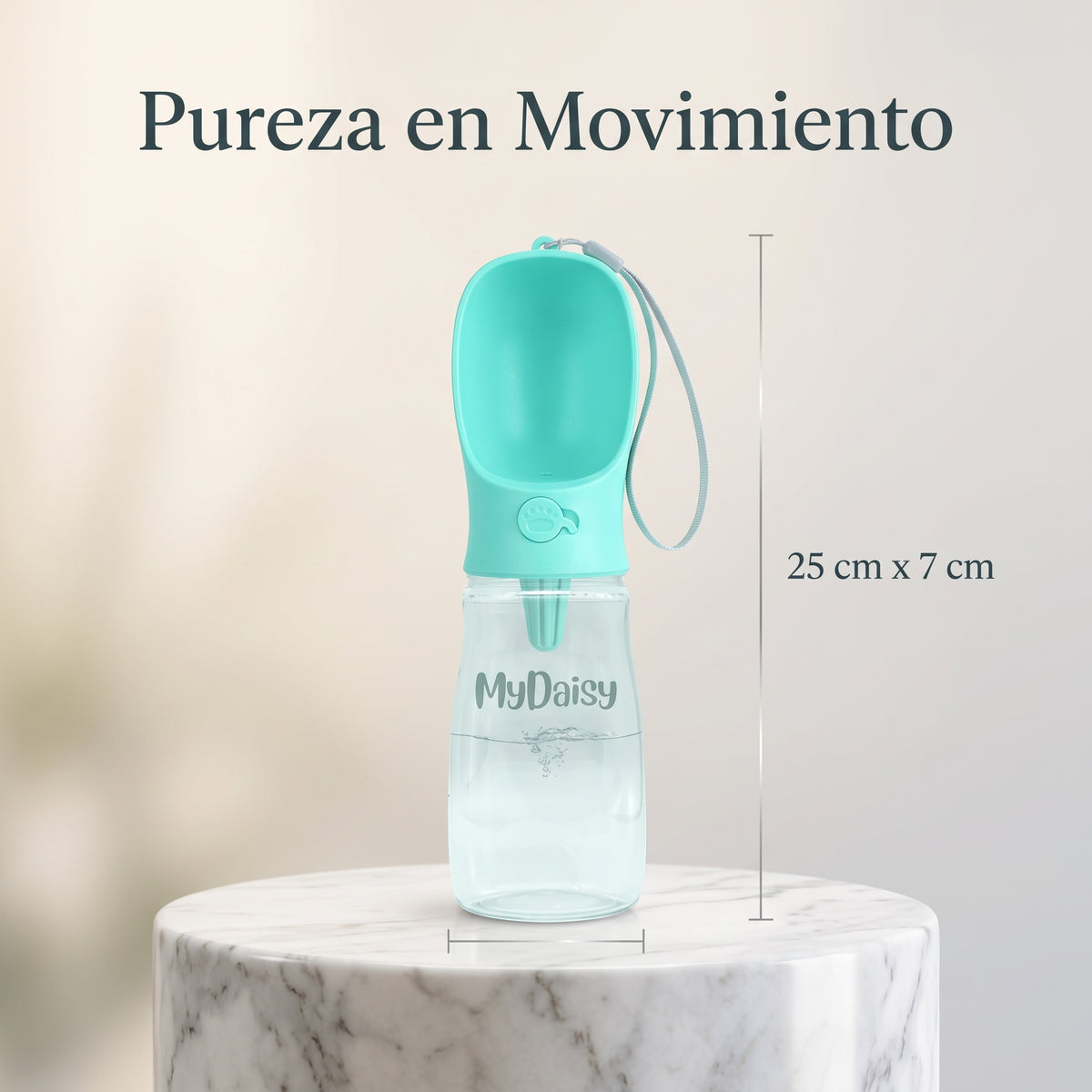 Bebedero Portátil 3 en 1 de 550 ml para Perros y Mascotas