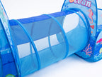 Parque de Juegos 3 en 1 para Gatos y Perros – Tienda de Campaña, Túnel Interactivo y Piscina de Bolas Plegable