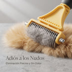 Peine Rastrillo Deslanador de Doble Cara para Perros y Gatos – Acero Inoxidable