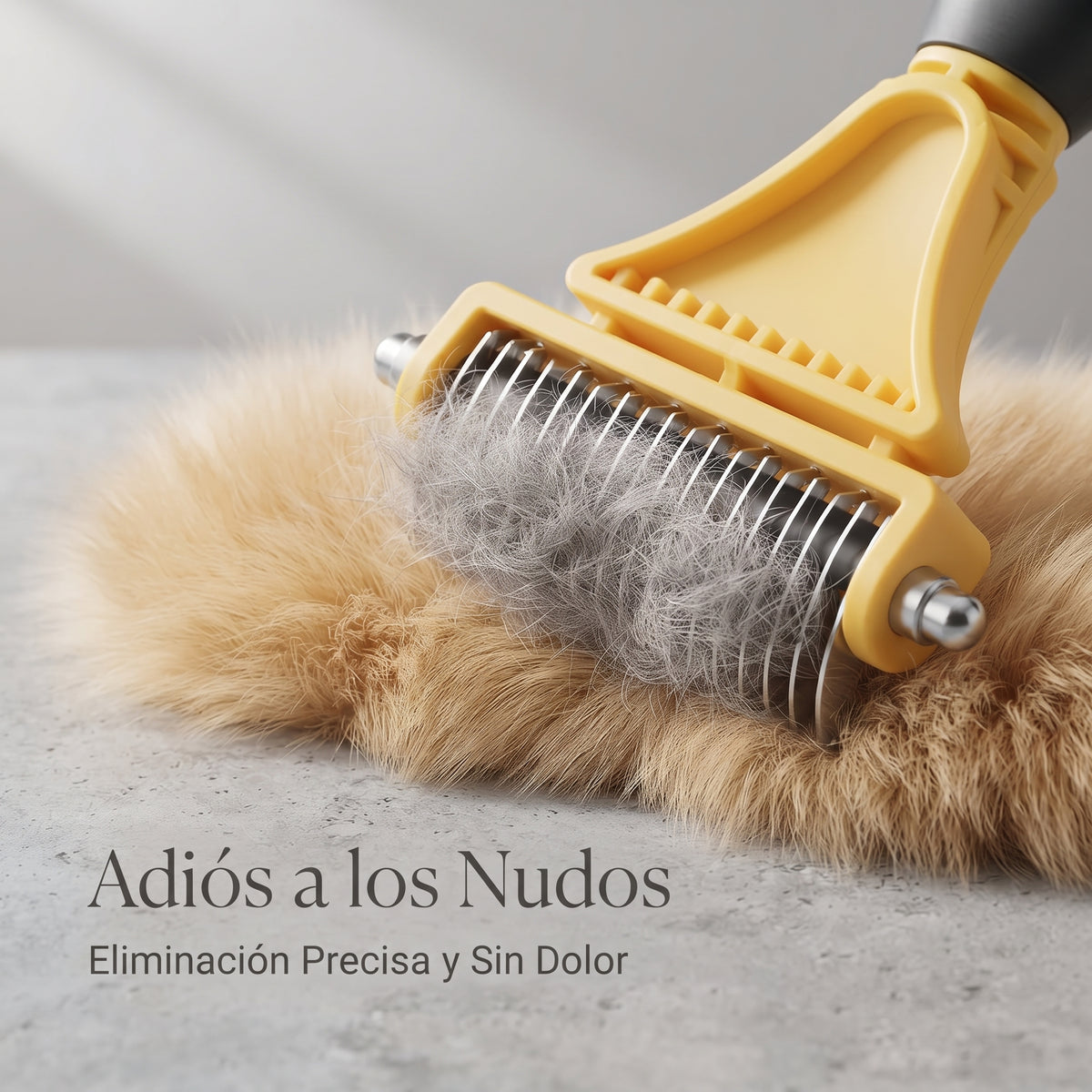 Peine Rastrillo Deslanador de Doble Cara para Perros y Gatos – Acero Inoxidable