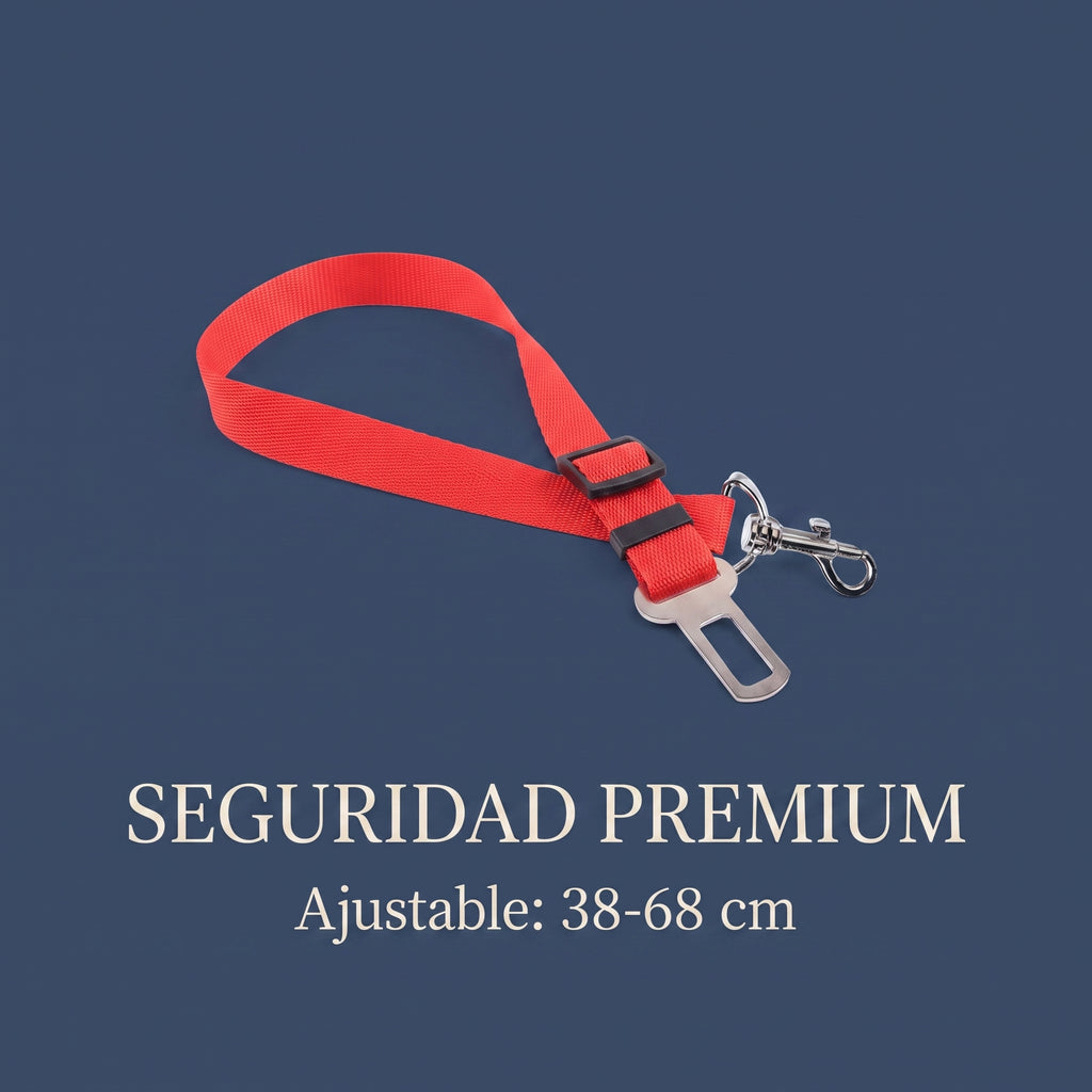 Cinturón de Seguridad Ajustable para Perros y Mascotas en el Coche