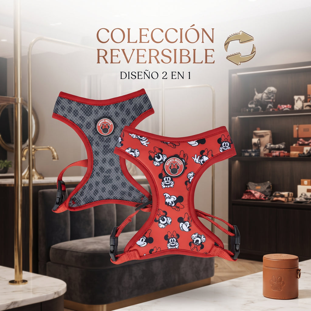 Arnés Reversible Acolchado para Perros y Cachorros – Diseño Doble Cara Ergonómico y Transpirable con Cierre de Seguridad