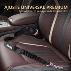 Perro Cinturón De Seguridad, Elástico Ruck Dämp Fung Y Fuerte Mosquetón, Ajustable Perros Correa Alta Seguridad Para Todas Las Razas Perros Y Gatos, Negro