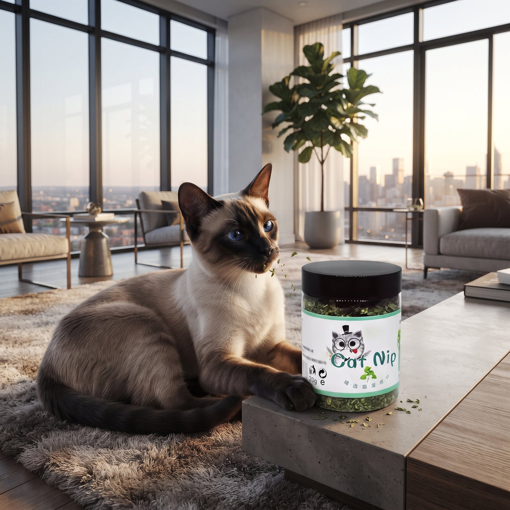 Hierba Gatera Natural en Hojas (Catnip Orgánico 100%) – Estimulante y Relajante para Gatos (Bote 20g)