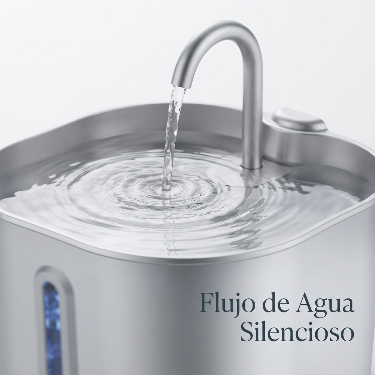 Fuente de Agua Automática en Acero Inoxidable para Gatos | 2.2L
