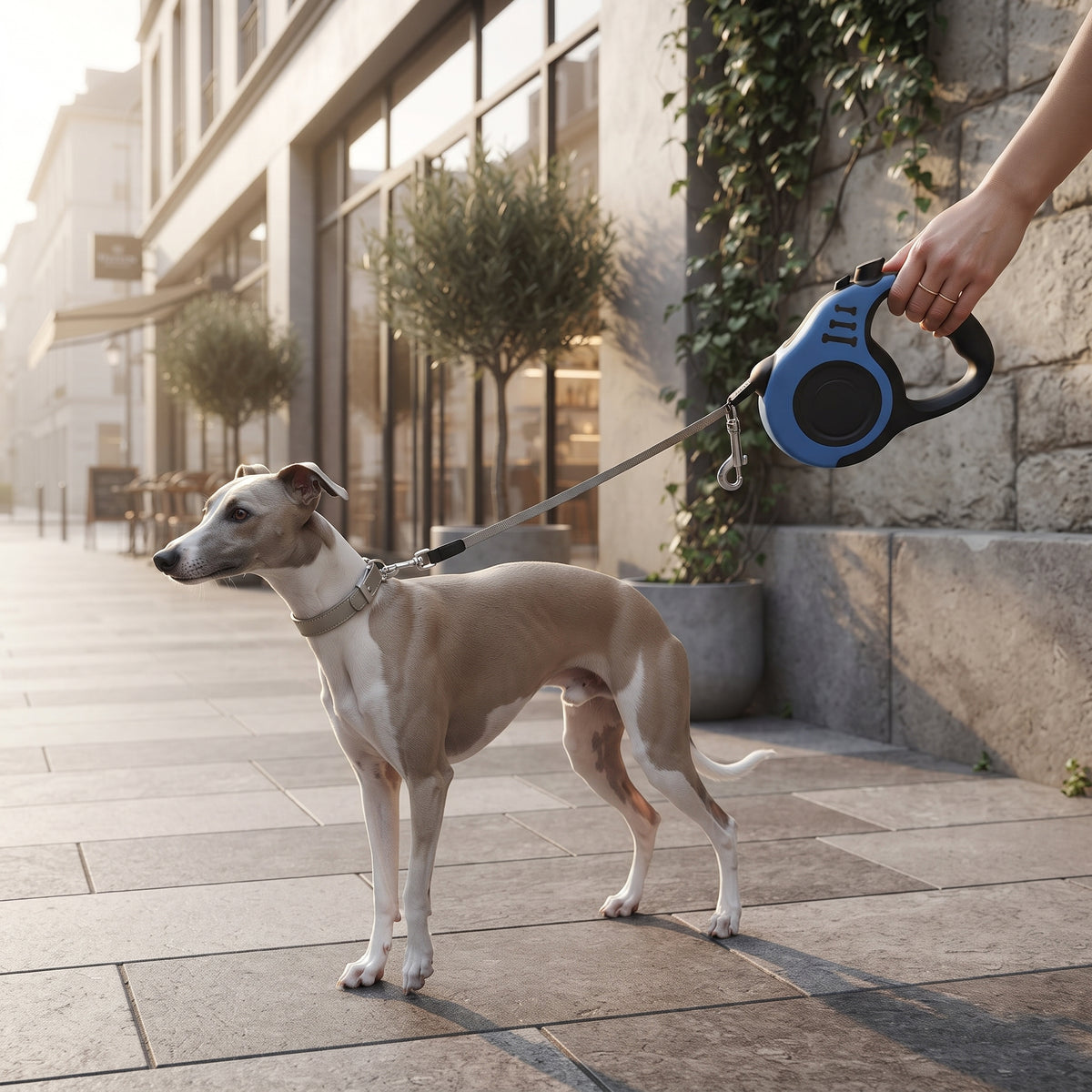 Correa Retráctil para Perros de 3 y 5 Metros - Cinta Flexible y Resistente con Freno de Seguridad