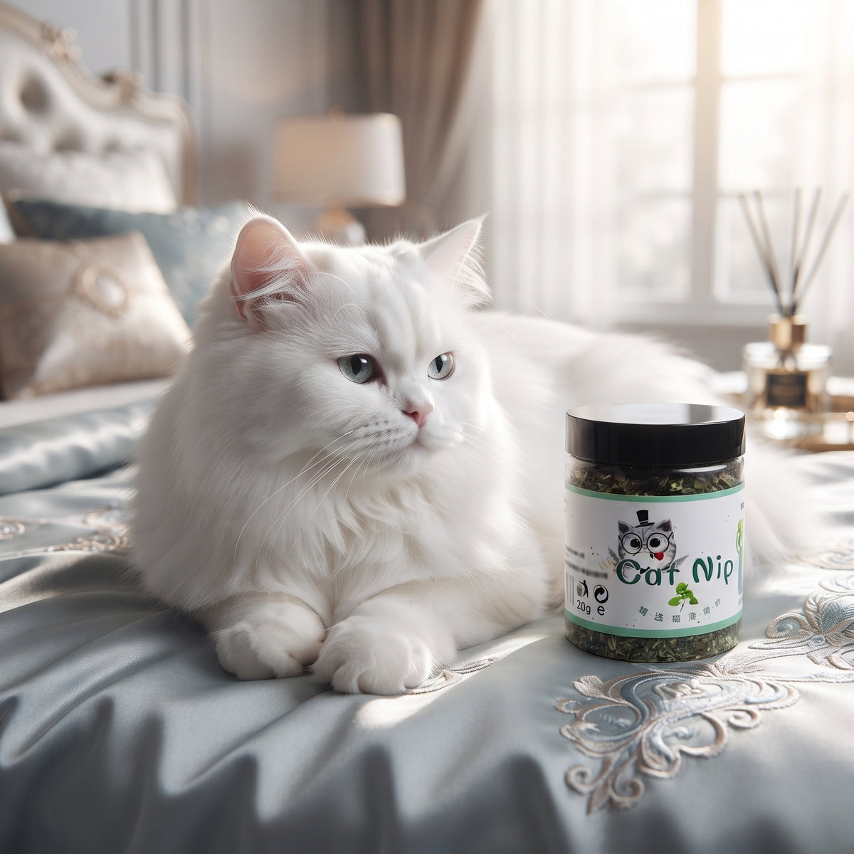 Hierba Gatera Natural en Hojas (Catnip Orgánico 100%) – Estimulante y Relajante para Gatos (Bote 20g)