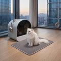 Alfombrilla para Arena de Gatos de Doble Capa EVA (55x75 cm) | Mat Atrapa-Arena Impermeable y Lavable