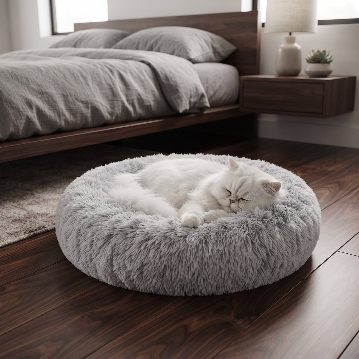 Cama Tipo Donut Para Perros Y Gatos (50 x 50 x 20 cm)