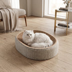 Cama Rascador Elevada de Sisal para Gatos | Nido de Descanso y Juego Antideslizante