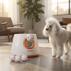 Lanzador Automático de Pelotas de Tenis para Perros – 3 Distancias Ajustables y Batería Recargable