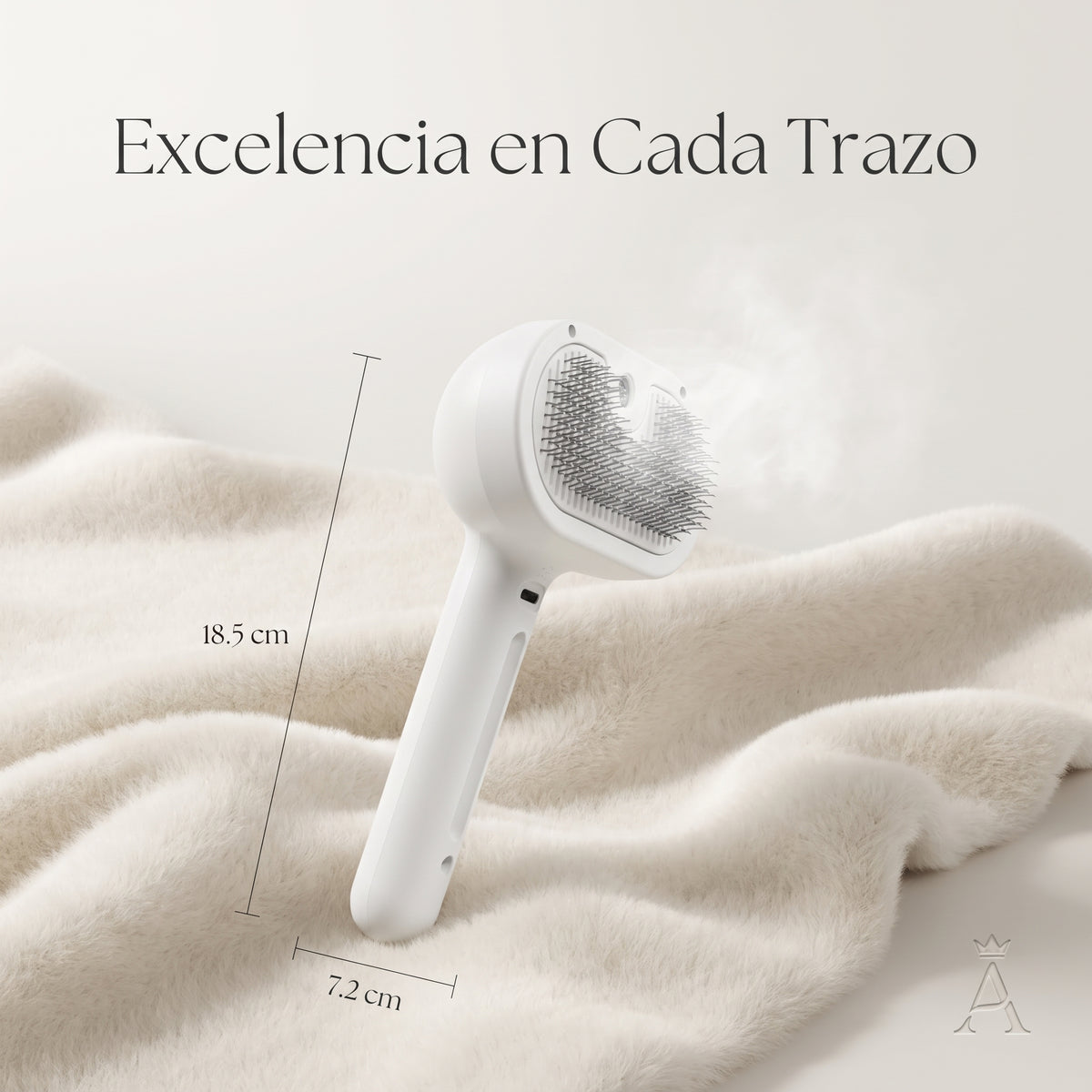Cepillo de Vapor con Spray y Desenredado para Mascotas