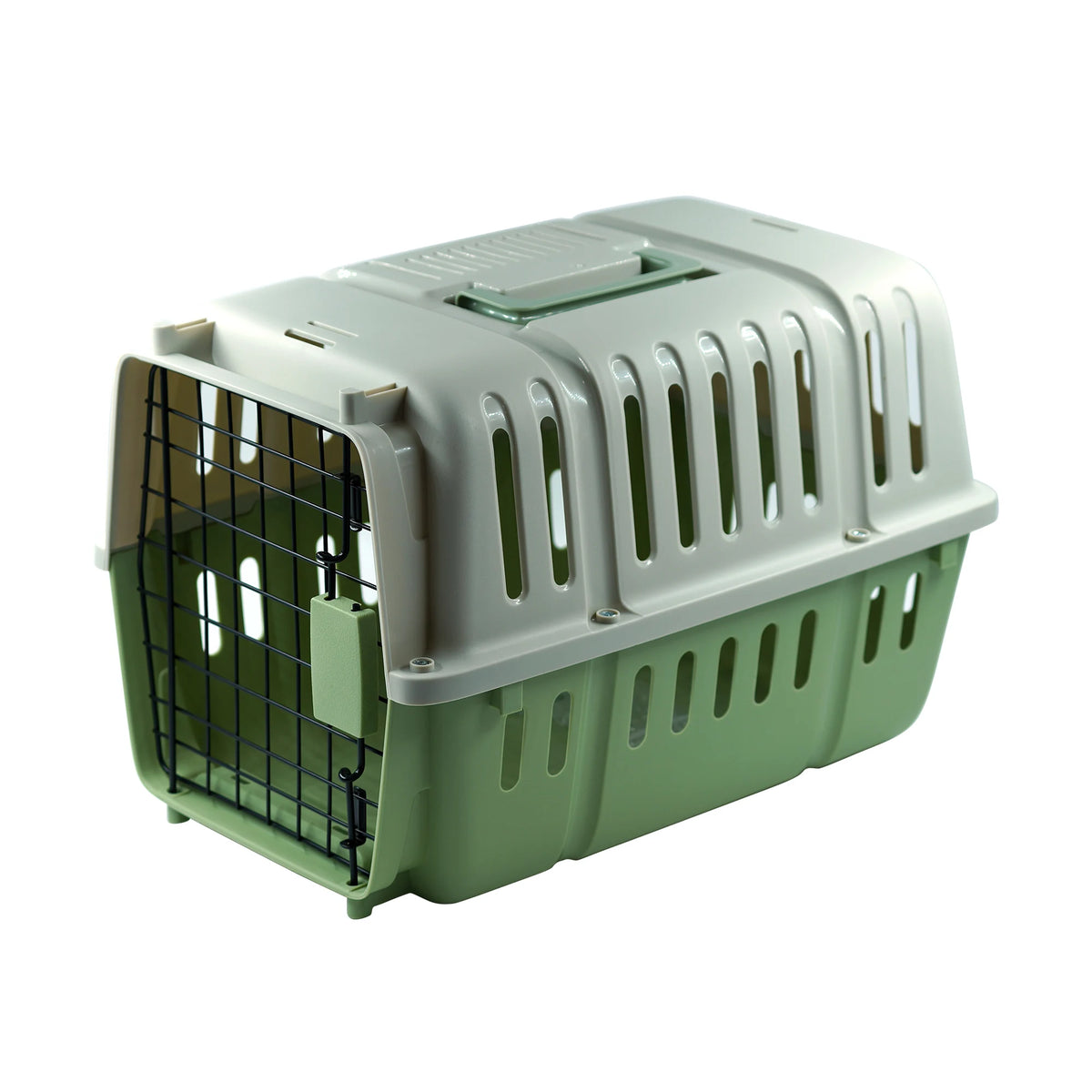Small Dog Cat Carrier, Portable and Breathable Pet Carrier, Plastic Carrier for Dogs 2 Sizes
