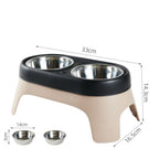 Elevated Food Bowl Pet Bowl Cat and Dog Supplies Leak Proof Pet Food Bowl and Feeder for Small Dogs Cats Pet Feeder Accessories