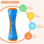 Rubber Dog Toys for Dog Chewing Bite Resistant Squeaky Training Playing Toy Interactive Dog Toys for Large Dogs Teeth Cleaning