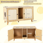 Gabinete Para Caja De Arena De Gatos Tabla De Rascar Casa De Gatos De Interior 108 X 50 X 60 Cm