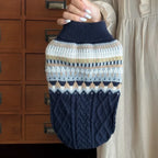 Pet Vintage Sweater for Small Medium Dogs Cats Autumn Winter Warm Puppy Sweater Pullover Dog Clothes Apparels
