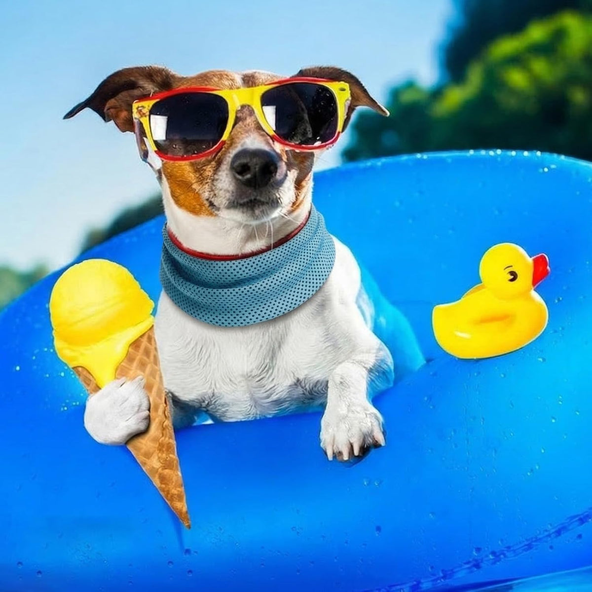 Collar Refrigerante Para Perros, Pañuelos De Cuello Para Perros, Transpirable, Disipación De Calor, Bandana Refrescante Para Perros, Bufanda De Refrigeración Instantánea Para Mascotas De Verano